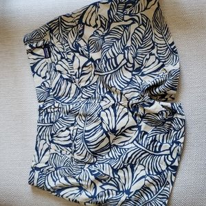 Patagonia cream and blue chino woman shorts 2